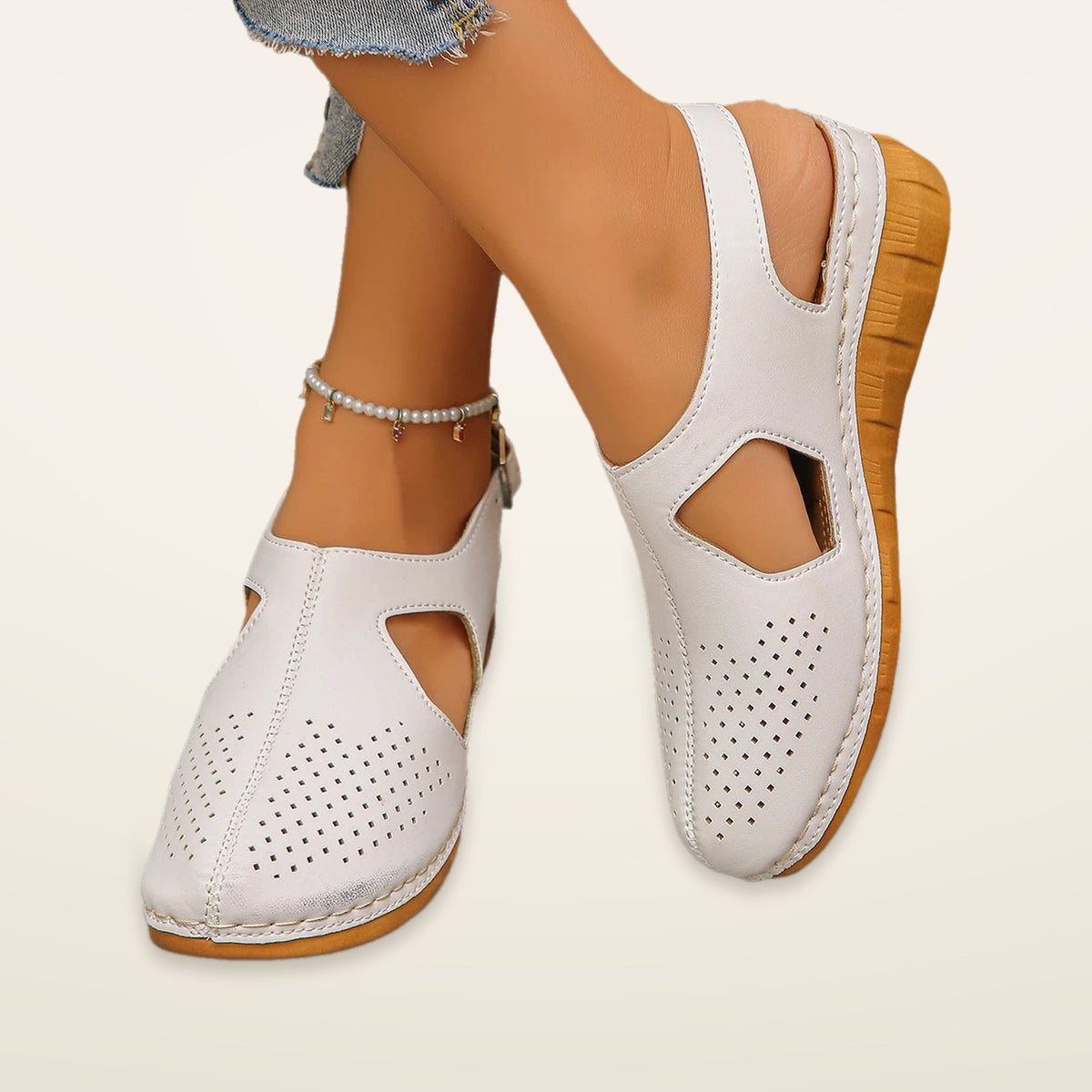Winifred Orthopaedic Closed-Toe Slingback Sandals