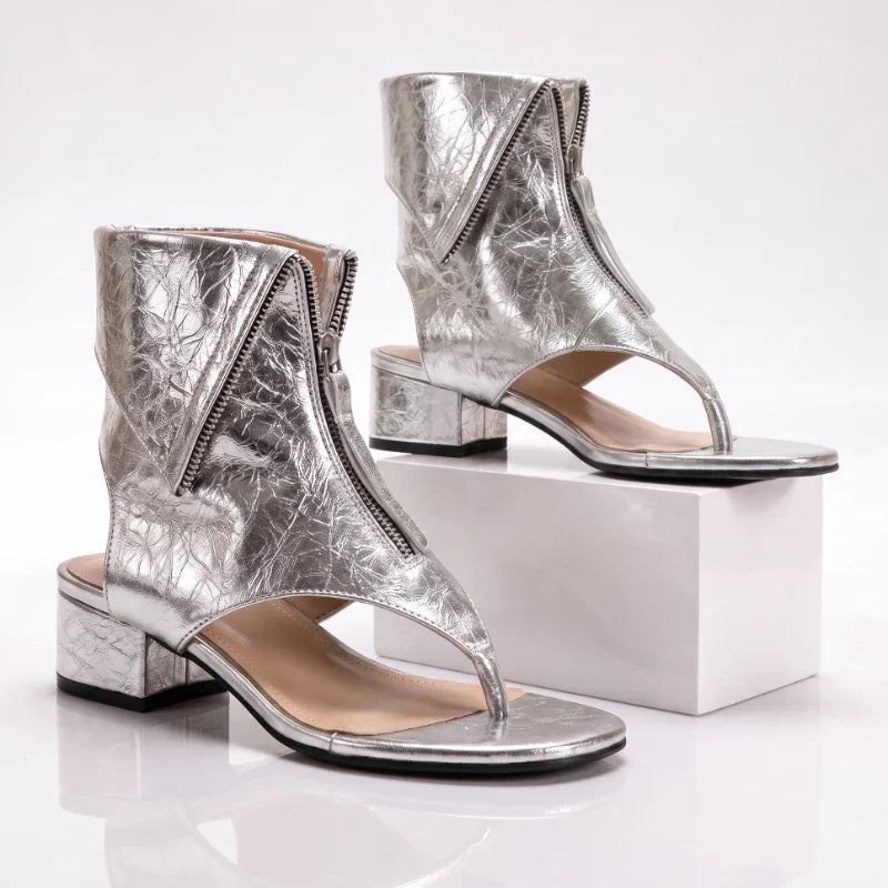 Orlina | Zip Sandals