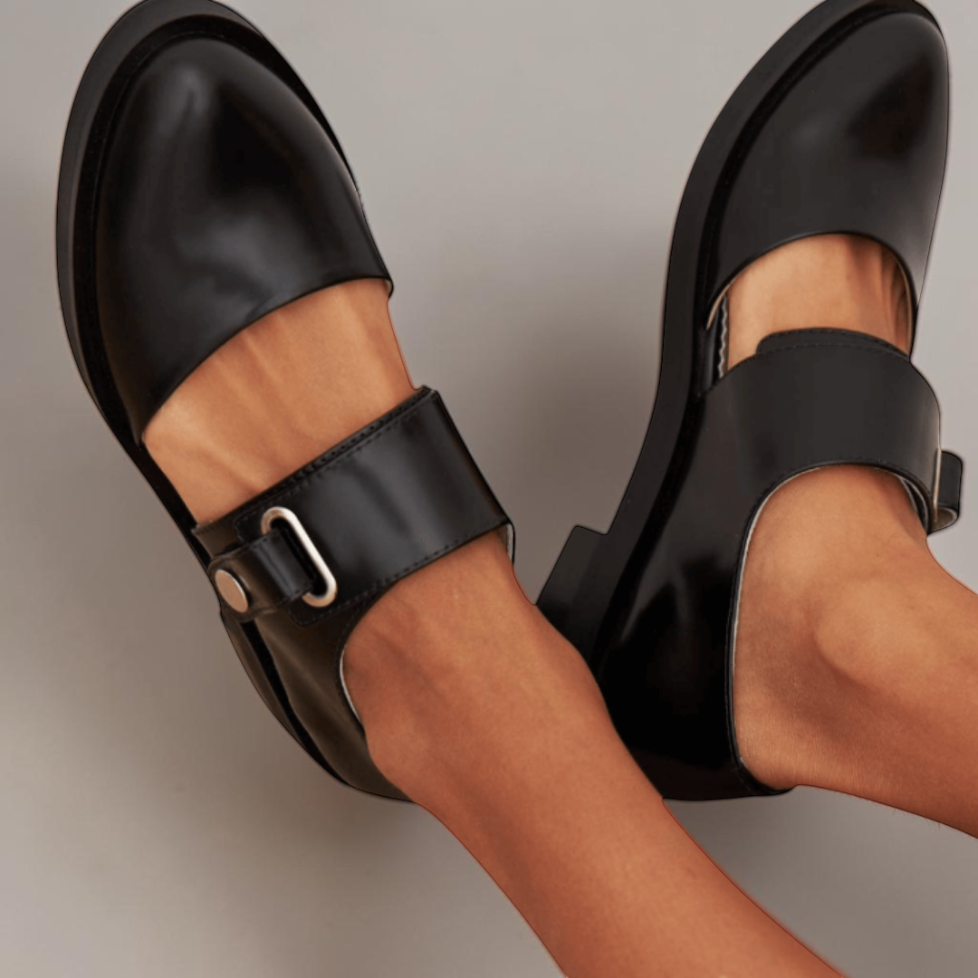 Thora Orthopaedic Adjustable Strap Mary Jane Flats