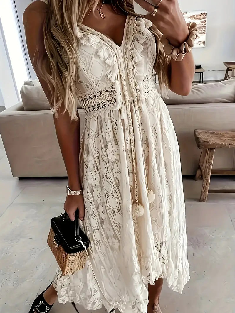 Lucille | Lace boho dress