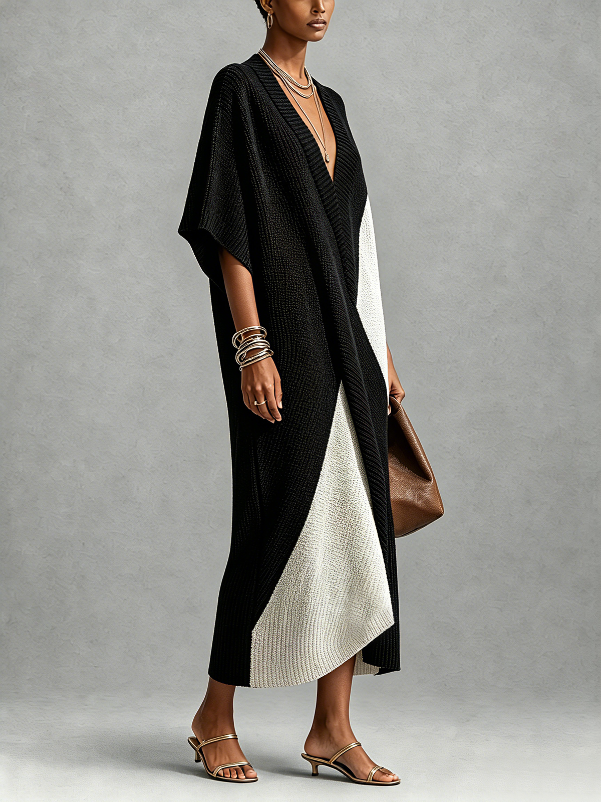 Vera - Ebony Ivory Dress