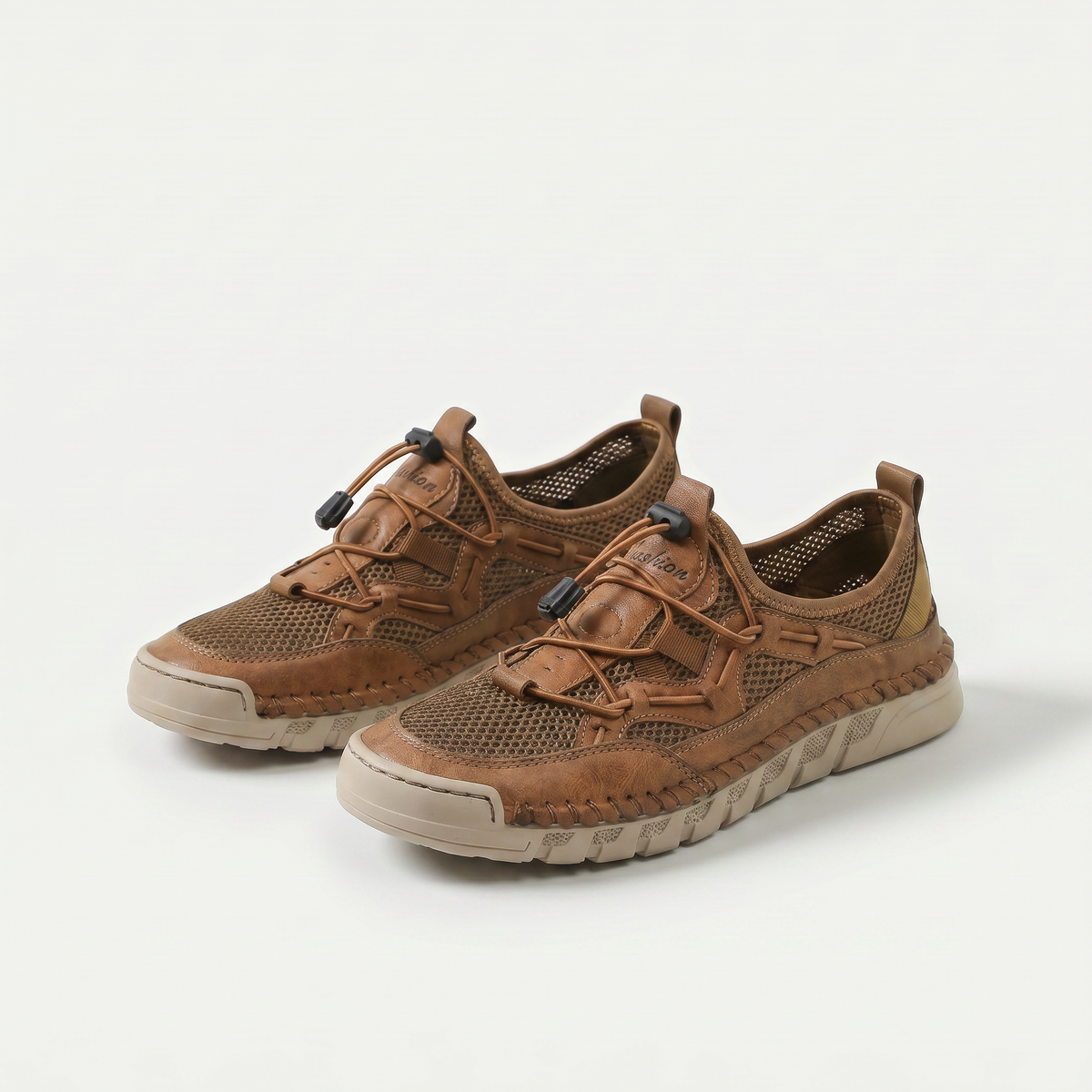 Michelle – Brown Orthopaedic Breathable Mesh Sneakers