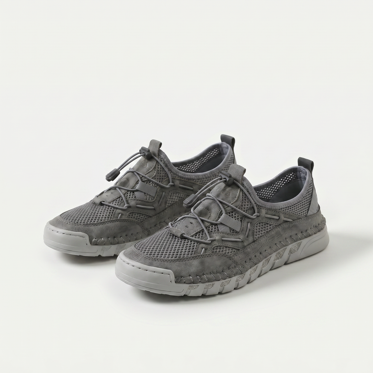 Michelle – Grey Orthopaedic Breathable Mesh Sneakers