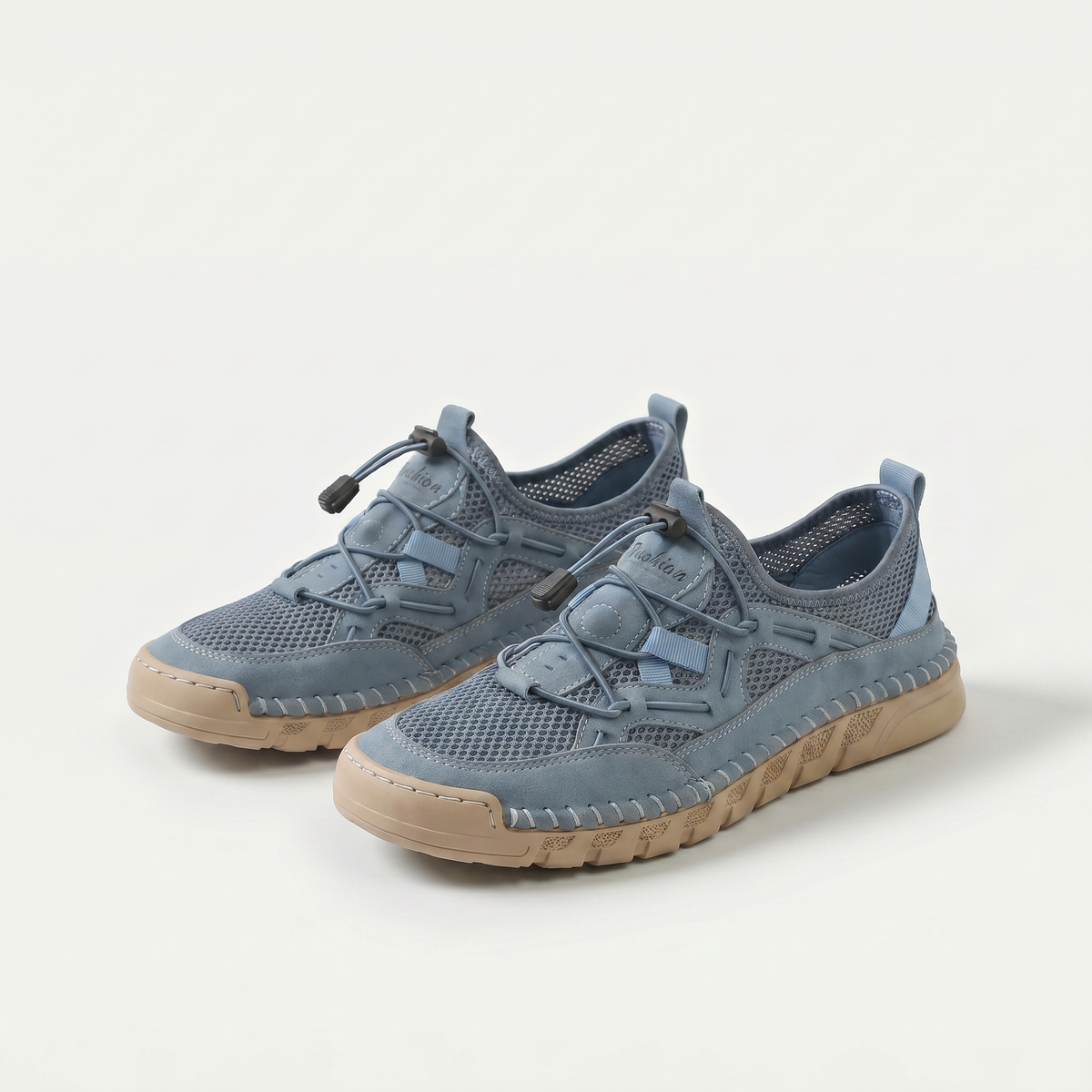 Michelle – Light Blue Orthopaedic Breathable Mesh Sneakers
