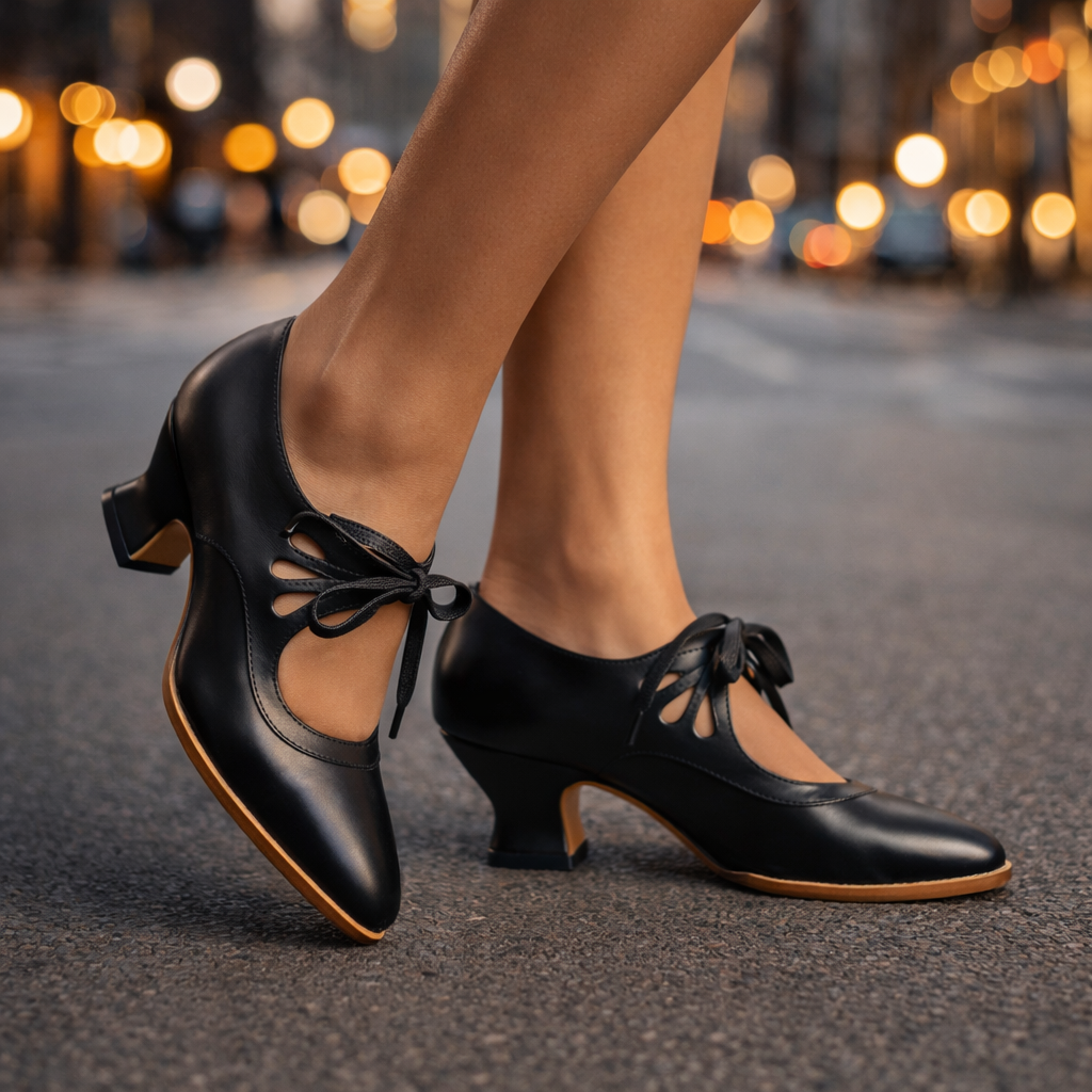 Camille | Refined Lace-Up Heels