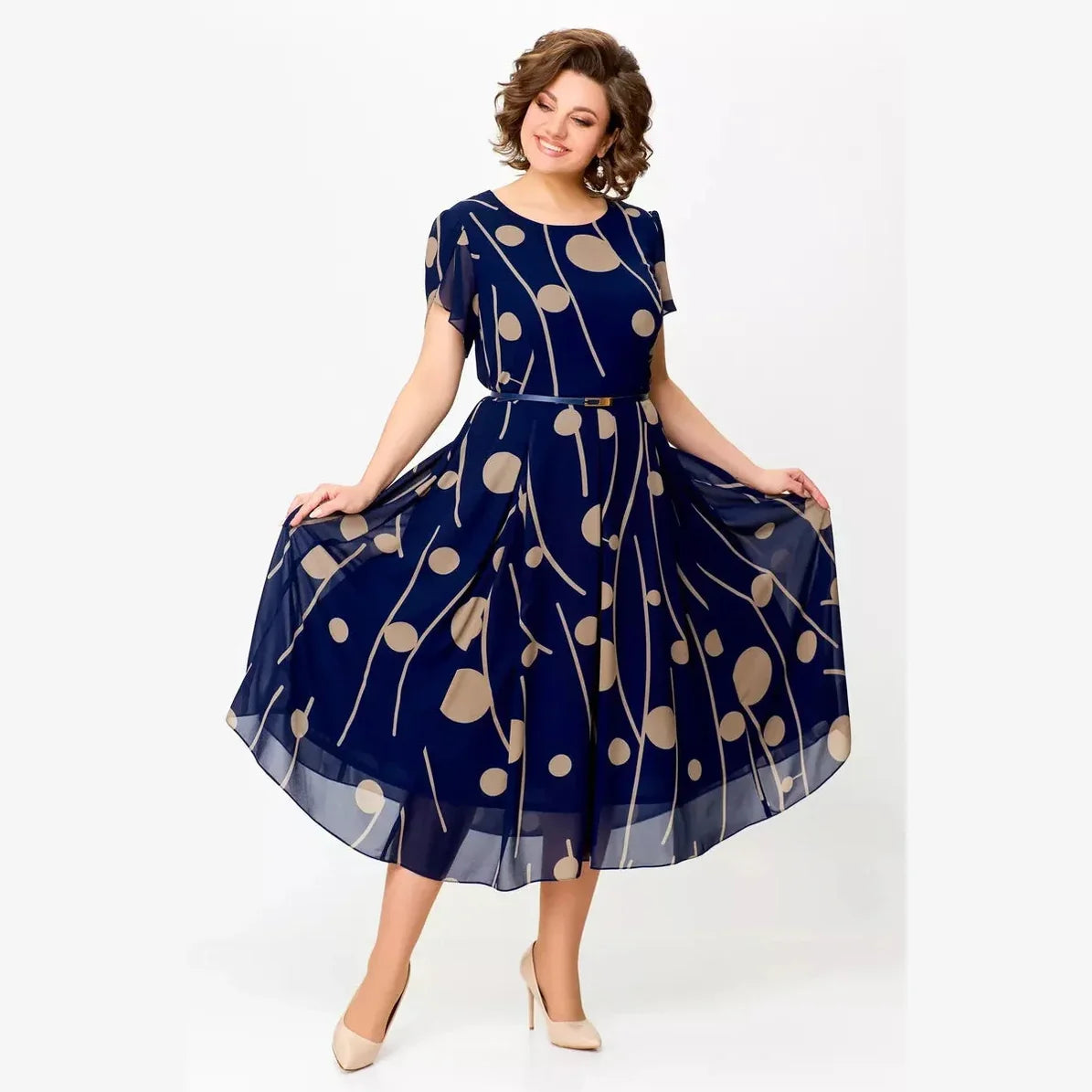 IVY | NAVY MIDI DRESS