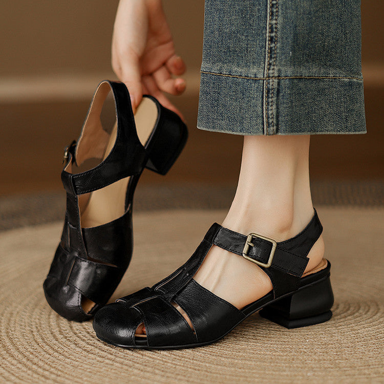 Amaya | Strappy Block-Heel Sandals