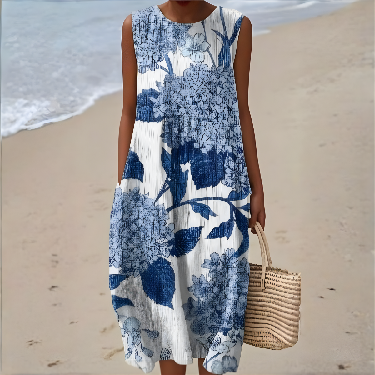 Valery™ | Coastal Sleeveless Summer Dress