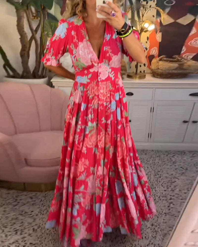 Beatrice | Flower dress with pockets