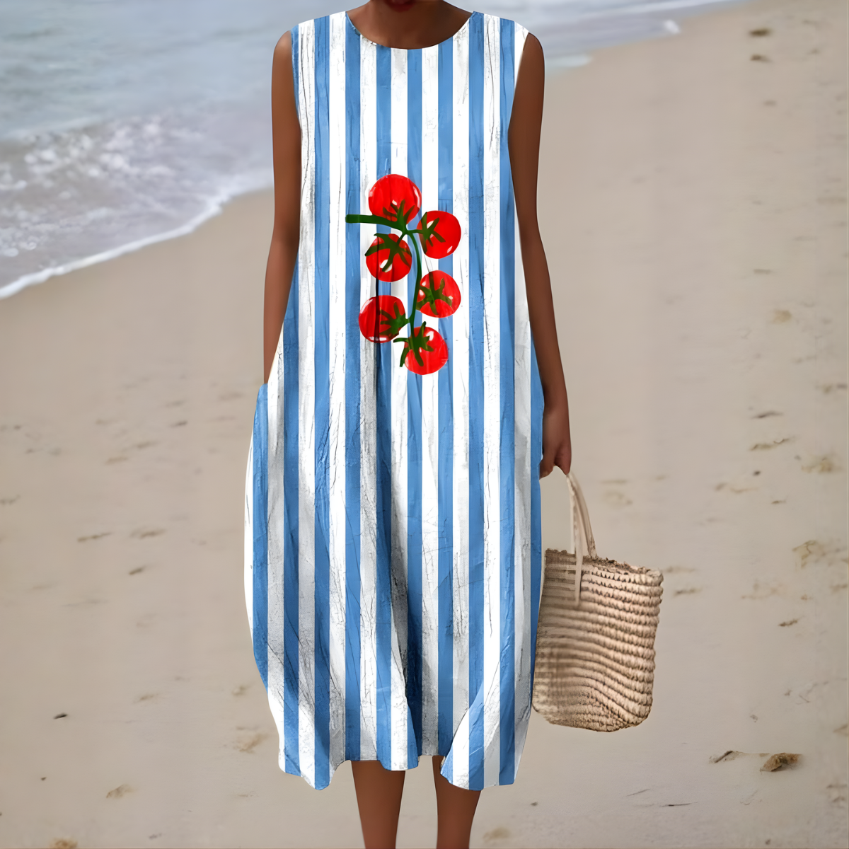 Zaylee™ | Sleeveless Striped Summer Dress
