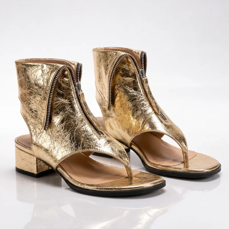 Orlina | Zip Sandals