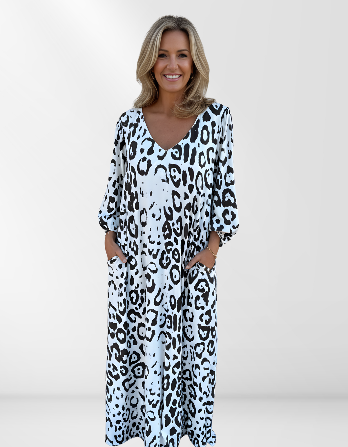 Savannah | Summer dress with leopard print