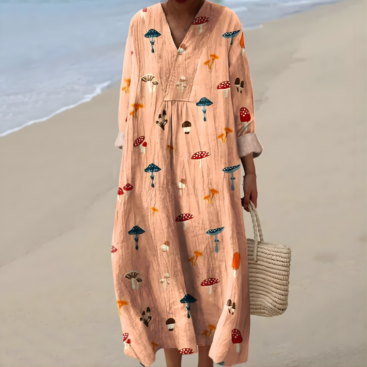 Alianna™ | Mushroom Summer Dress