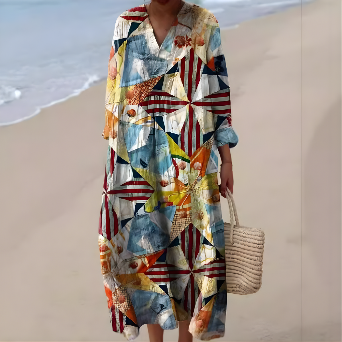 Xyla™ | Abstract Breeze Summer Dress