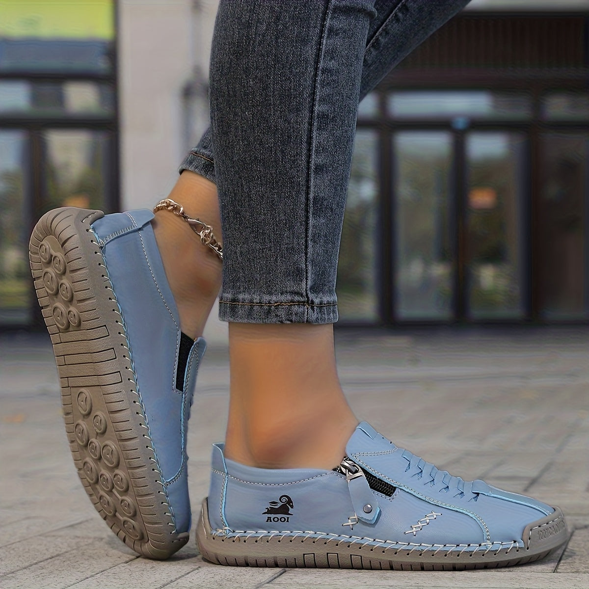 Raelene – Orthopaedic Vintage Side-Zip Casual Shoes
