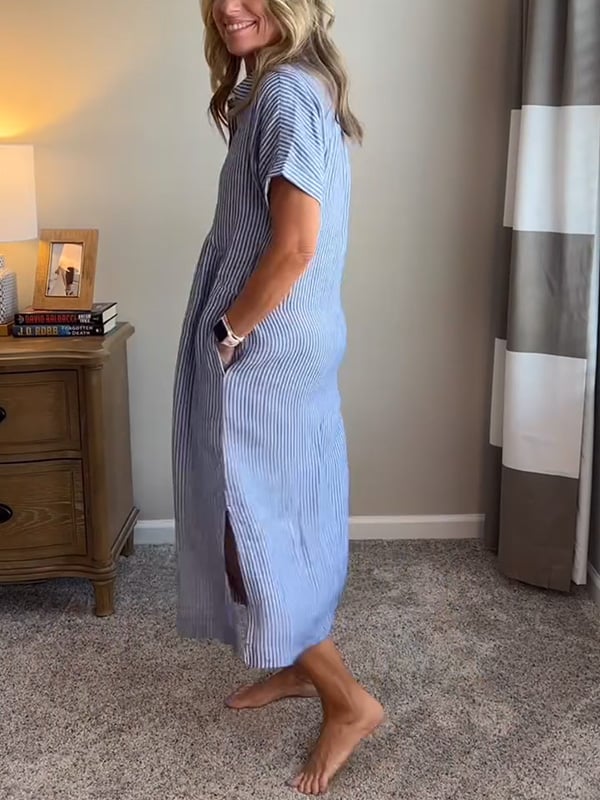 Irma dress worn, side