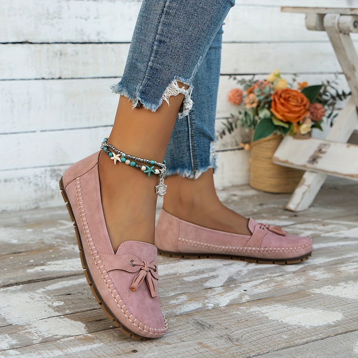 Meredith – Orthopaedic Tassel Moccasin Loafers
