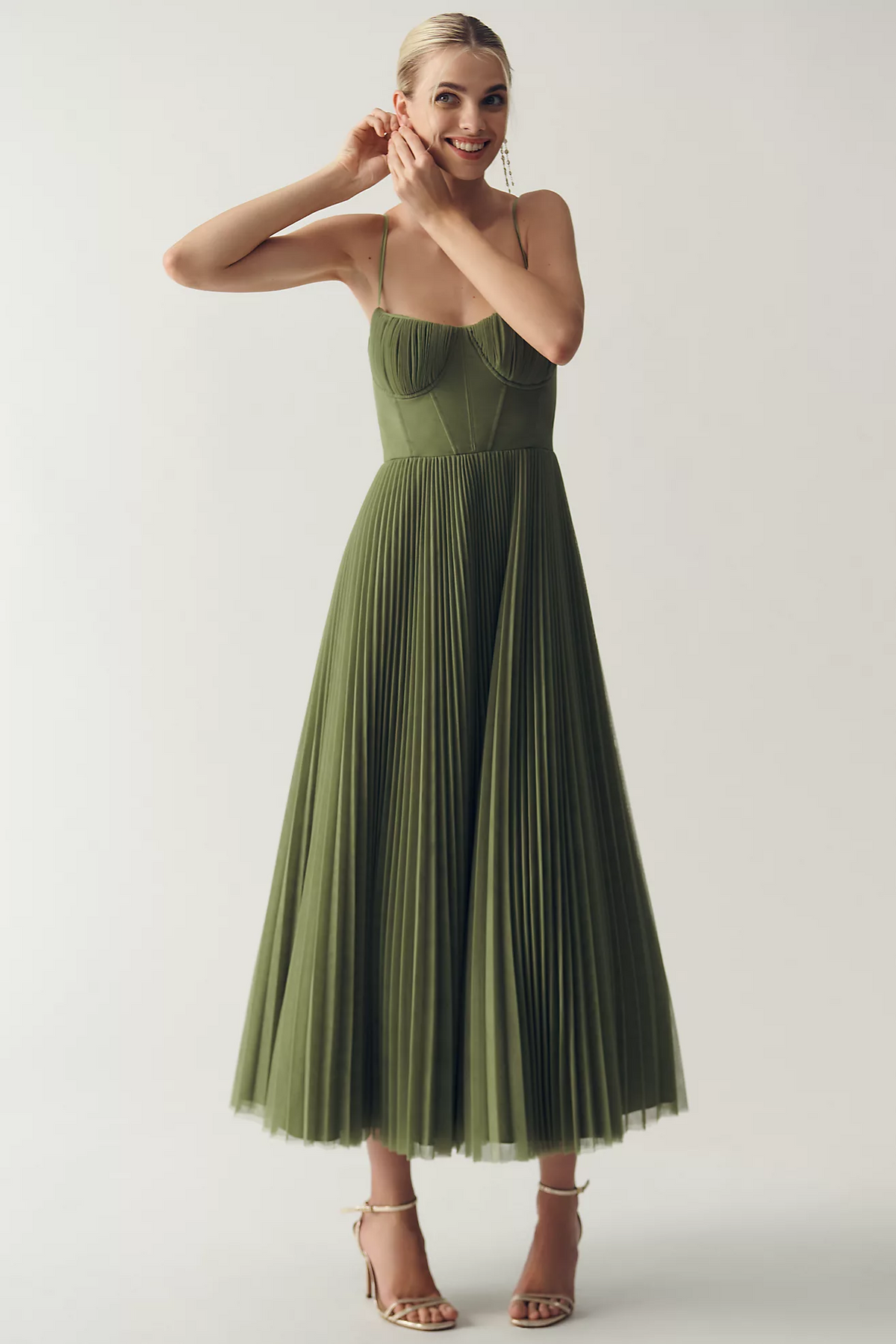 Seraphine | Sculpted Corset Midi Dress