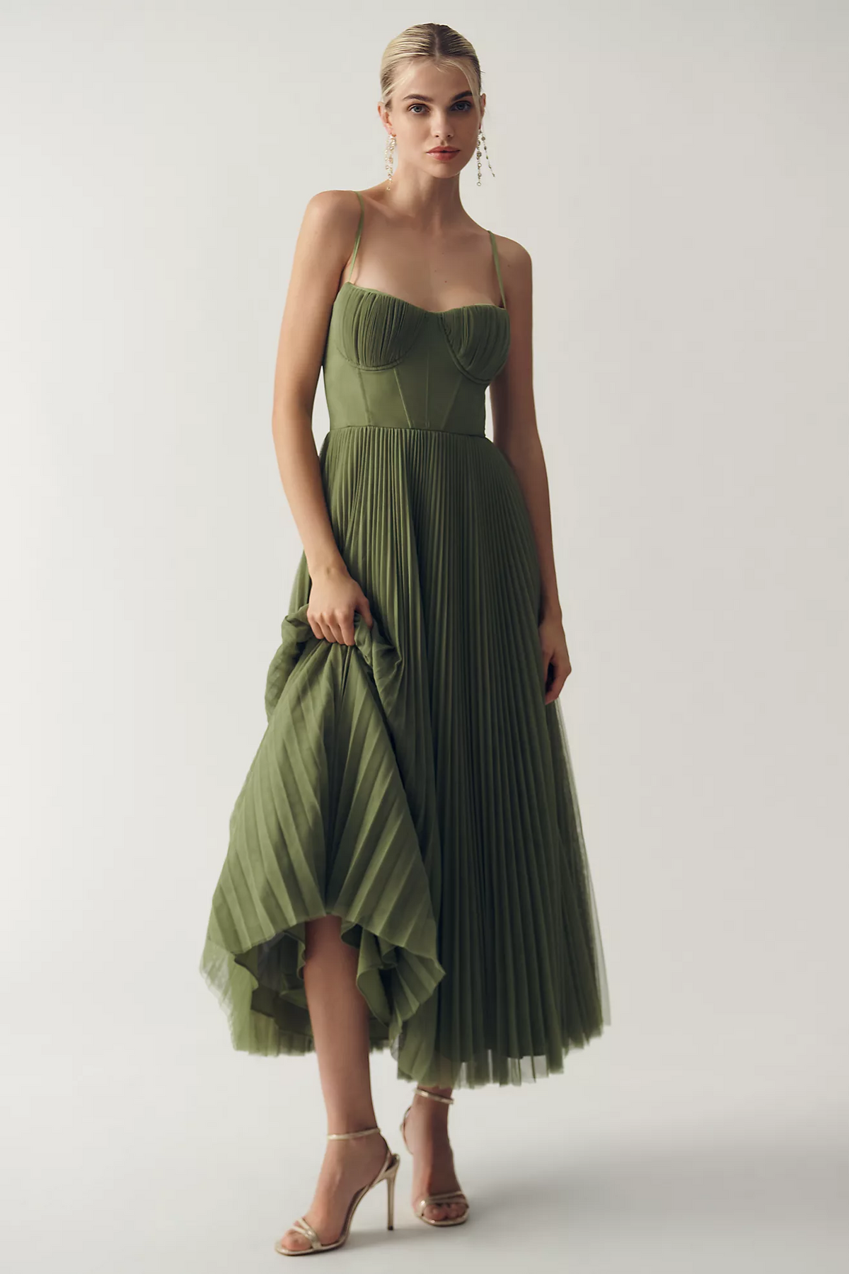 Seraphine | Sculpted Corset Midi Dress