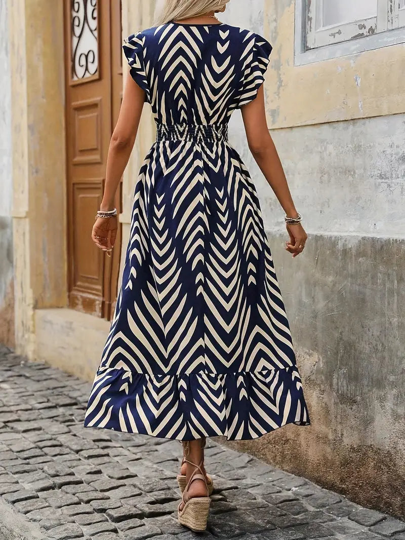 Sienna | Abstract flowing summer dress