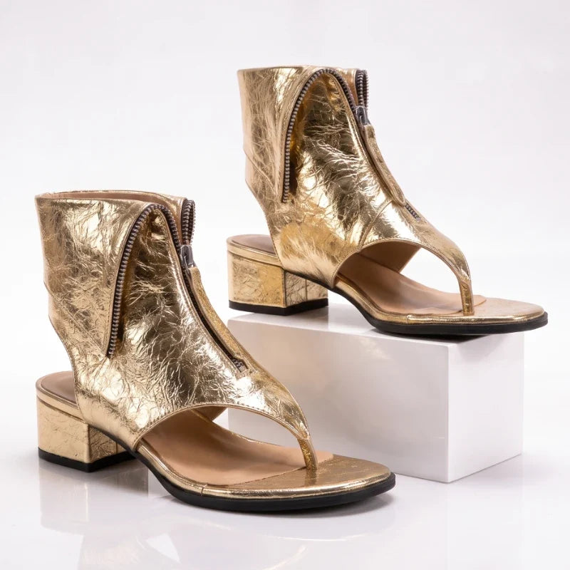 Orlina | Zip Sandals