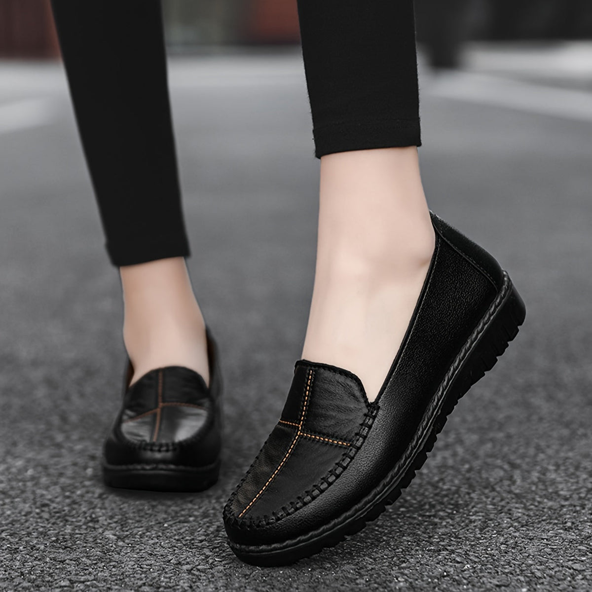 Shona Orthopaedic Stitched Penny Loafers