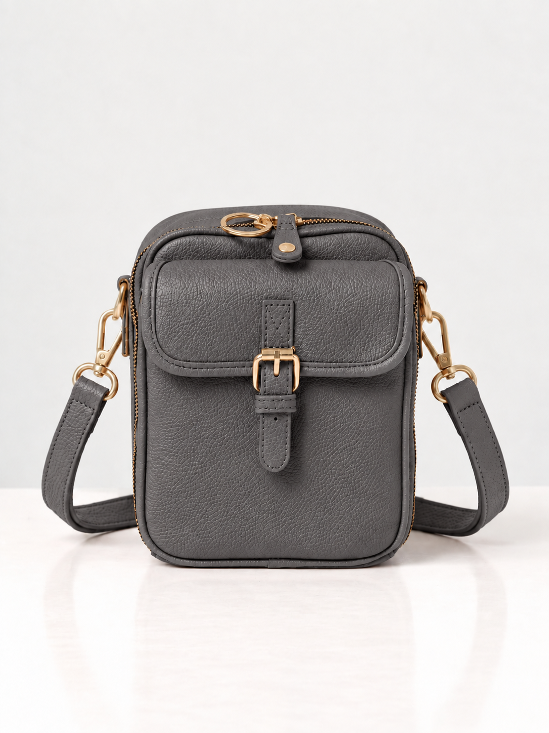 Carolyn – Charcoal Grey RFID Organiser Crossbody Bag