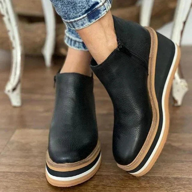 Kamala™ Casual Wedge Ankle Boots