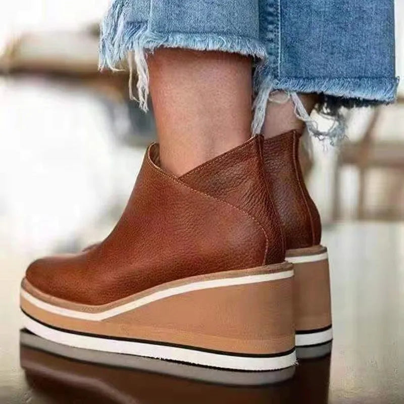 Kamala™ Casual Wedge Ankle Boots