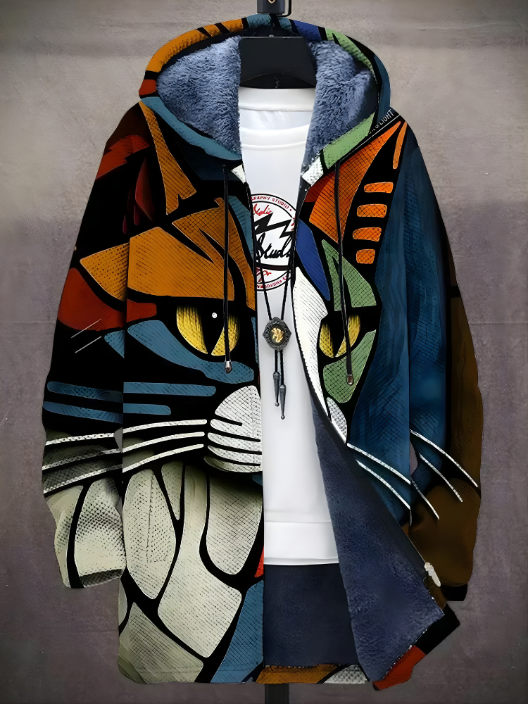 Brielle™ - Luxurious Art-Inspired Zip-Up Hoodie