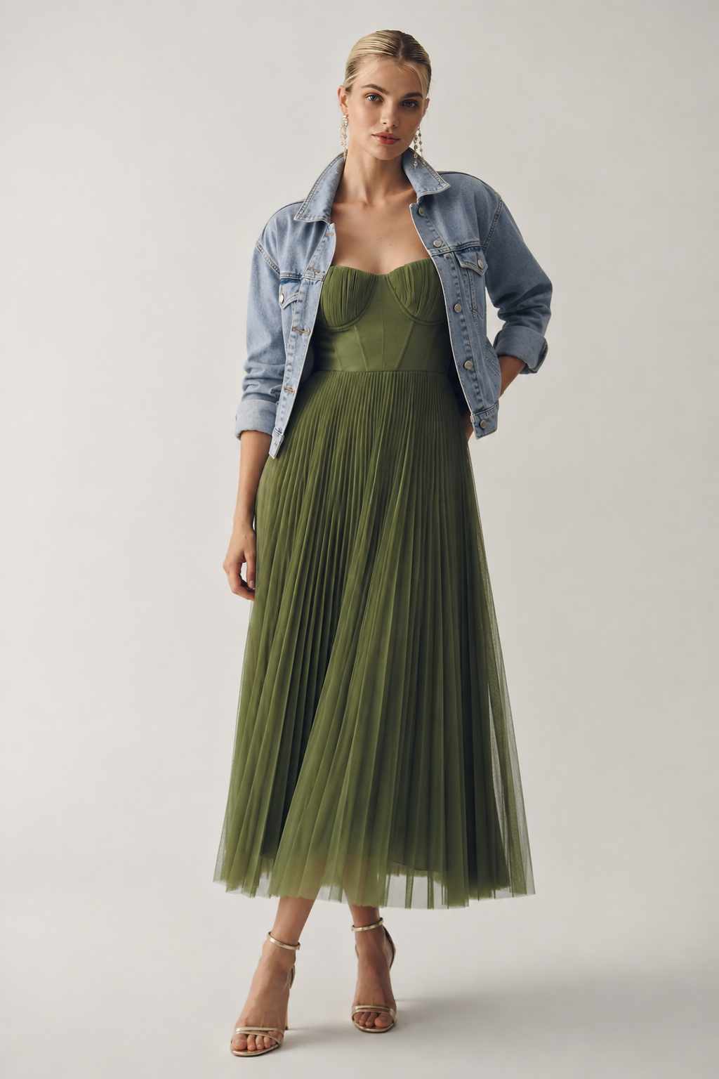 Seraphine | Sculpted Corset Midi Dress