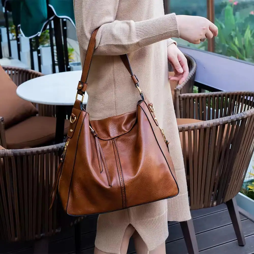 Luxury Soft-Touch Hobo Anti-Theft Handbag + FREE Pouch Wallet