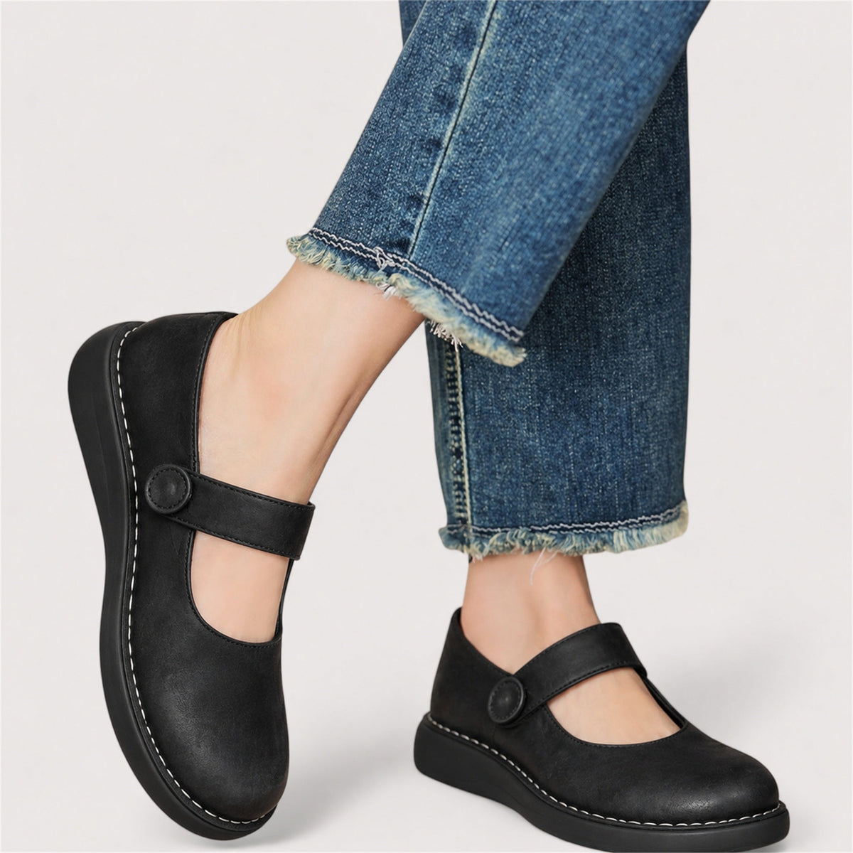 Mavis Orthopaedic Cushioned Mary Jane Shoes