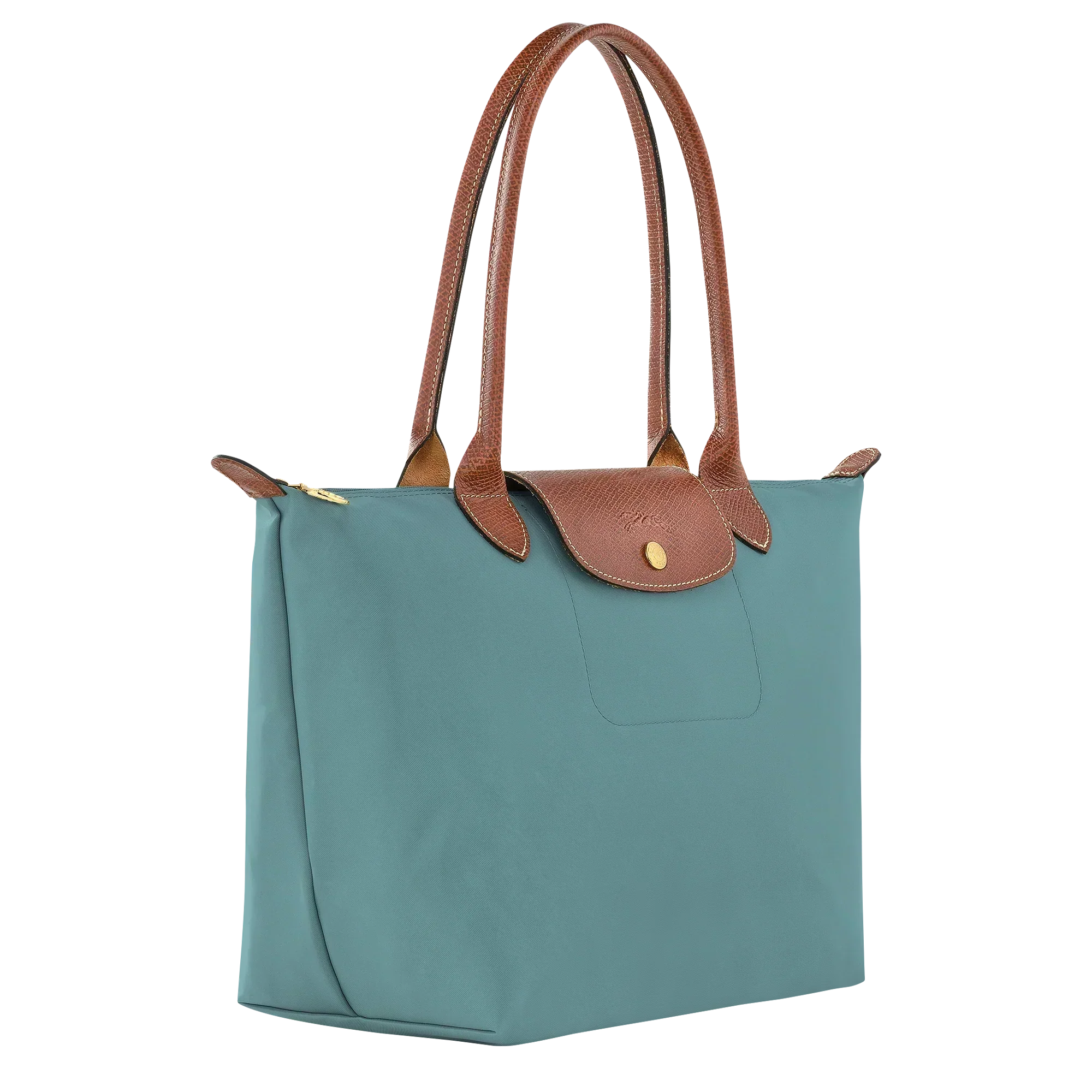 Madeleine | Medium Foldable Tote Bag in Eucalyptus Green