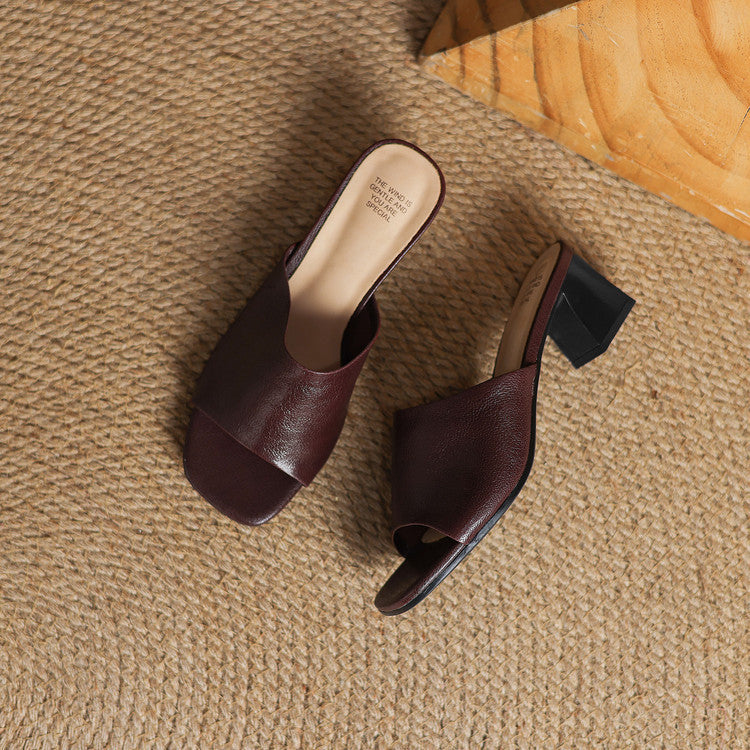 Avena – Elegant Open-Toe Mules