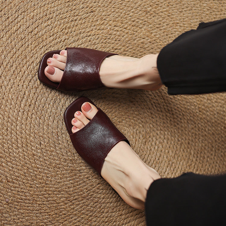 Avena – Elegant Open-Toe Mules