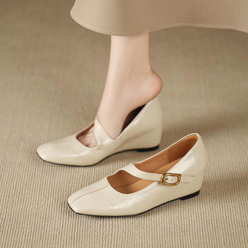 Viora | Mary Jane Wedge Heels