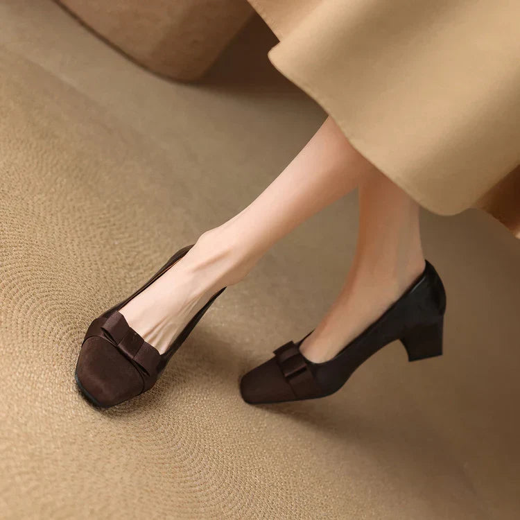 Catlin | Bow Detail Block Heels