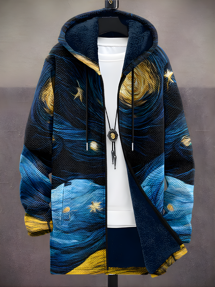 Peyton™ - Luxurious Art-Inspired Zip-Up Hoodie