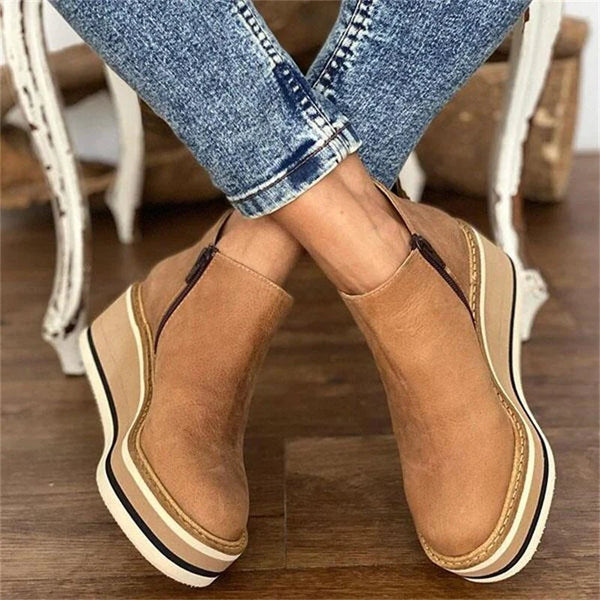 Kamala™ Casual Wedge Ankle Boots