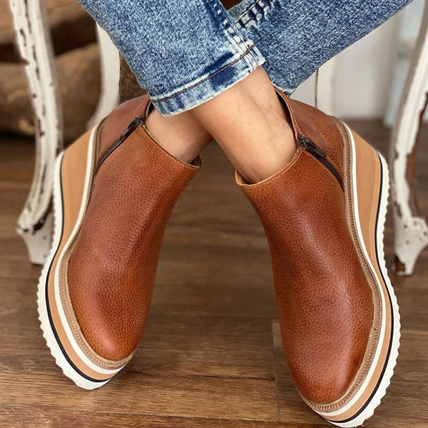 Kamala™ Casual Wedge Ankle Boots