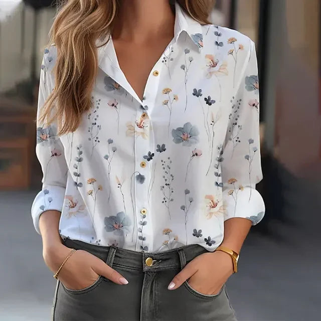 Saffron in White Floral