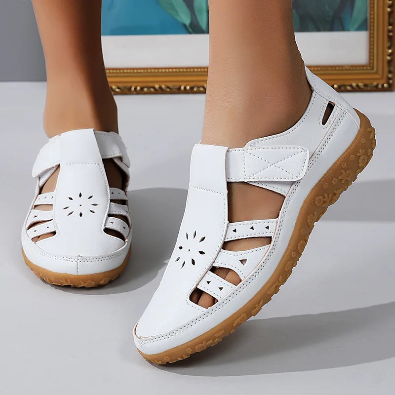 Maude Orthopaedic Closed-Toe Cut-Out Walking Sandals