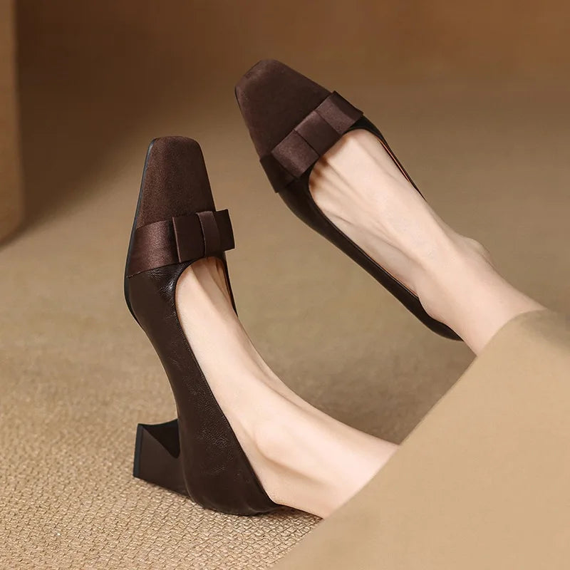 Catlin | Bow Detail Block Heels