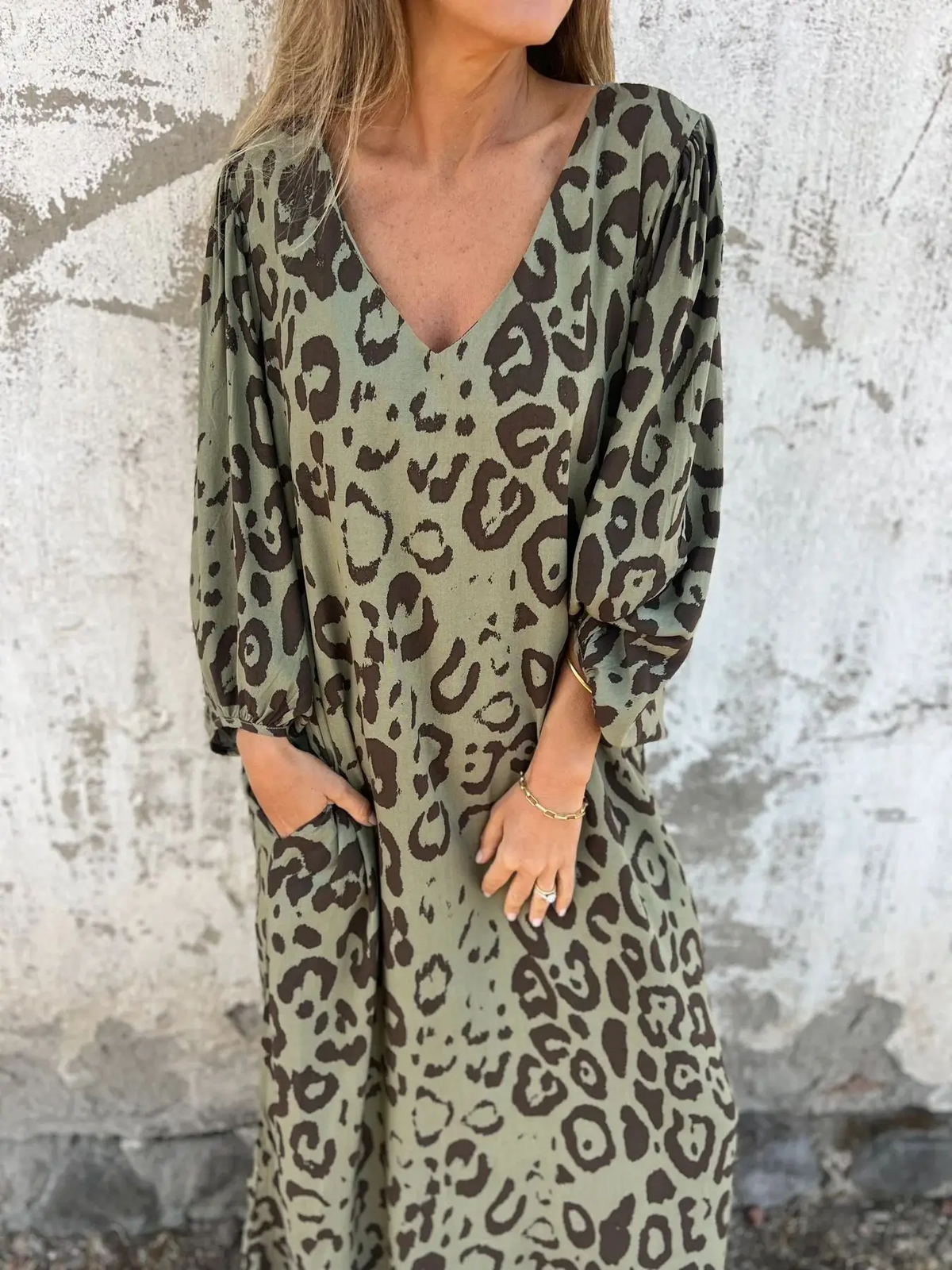Savannah | Summer dress with leopard print