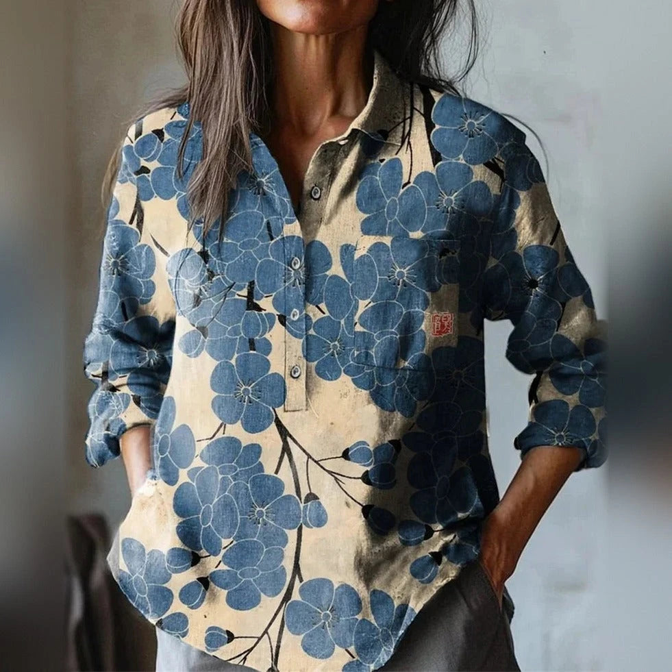 Xanthe in Blue Floral