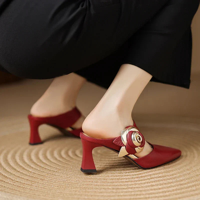Garnet – Romantic Statement Mules