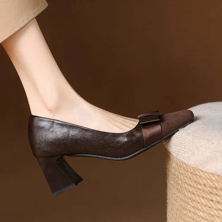 Catlin | Bow Detail Block Heels