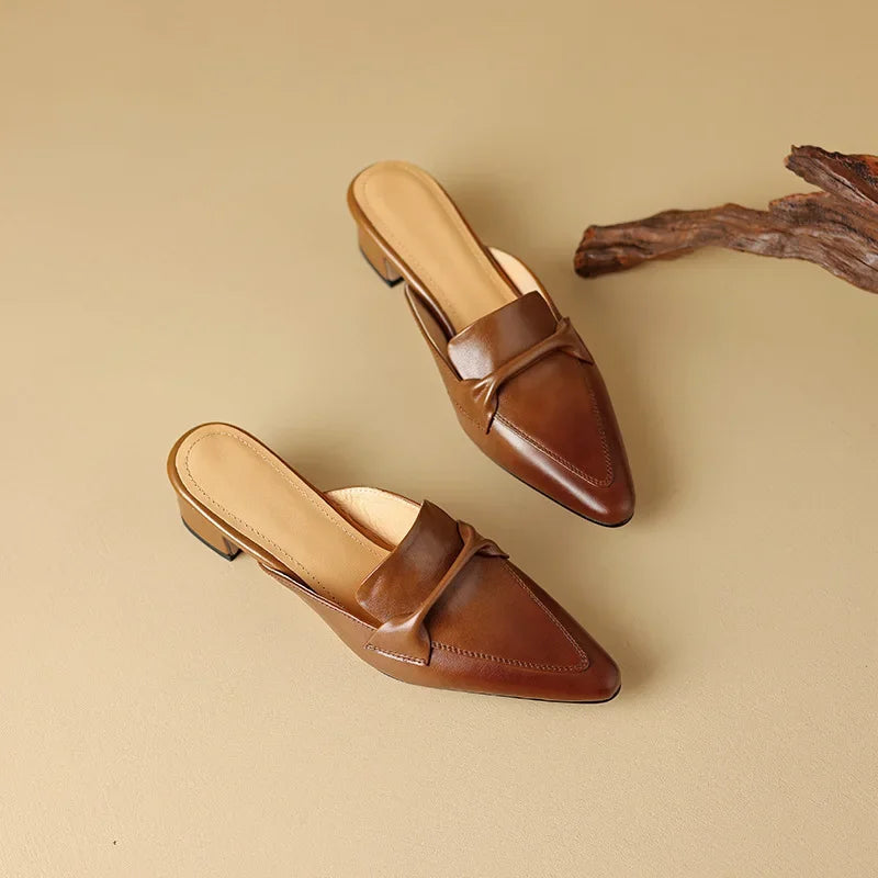 Alaya – Modern Heeled Mules