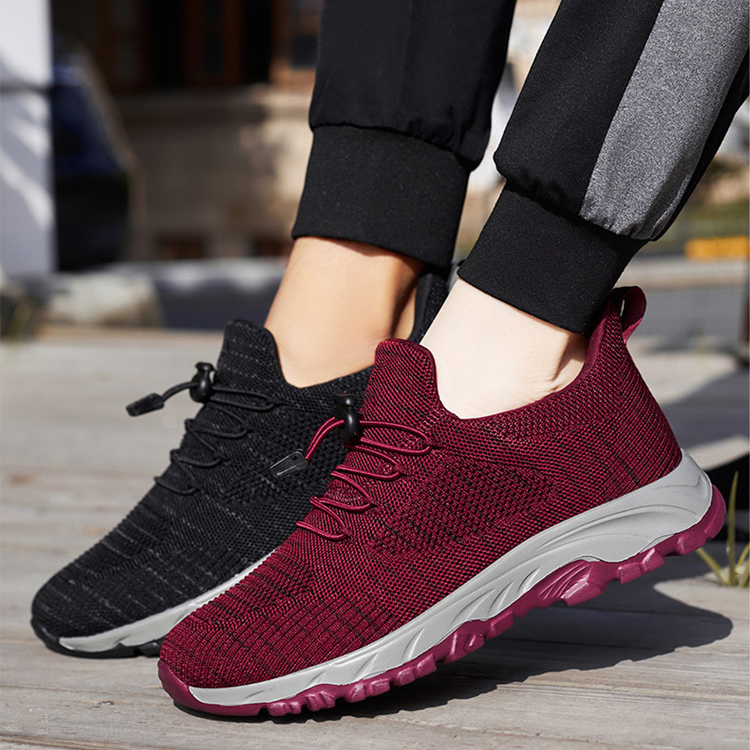 Vicki – Orthopaedic Knit Toggle-Lace Sneakers